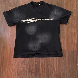 Black STAR Graphic Tee - Men's Short Sleeve Casual Shirt